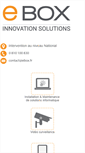 Mobile Screenshot of ebox.fr